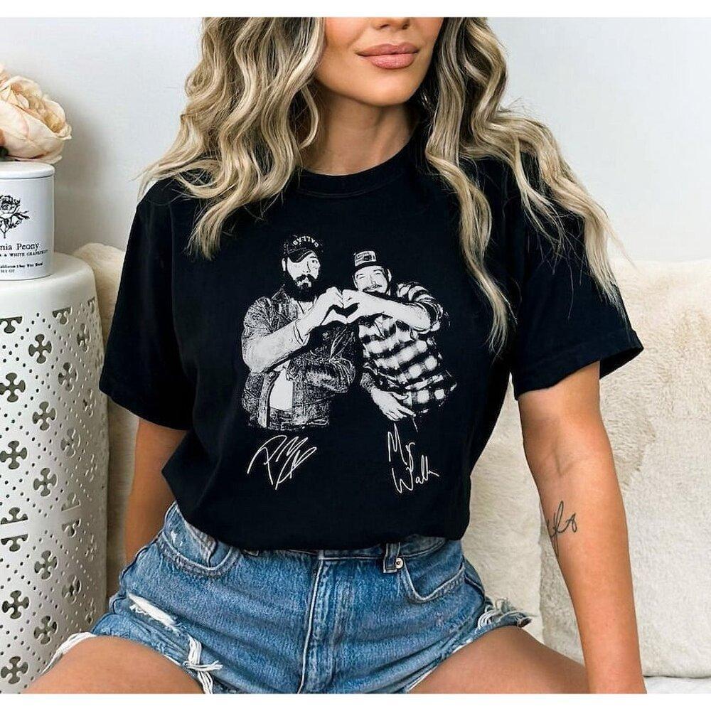 I Had Some Help Country Music Fan Tee Posty Wallen Collab Graphic T-Shirt 159
